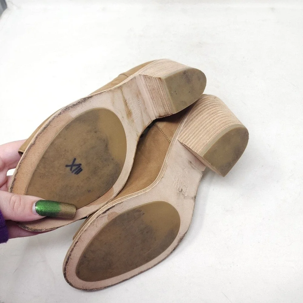 Eileen Fisher Womens Heels James Sienna Nubuck Leather Strappy Sandal Shoes 10